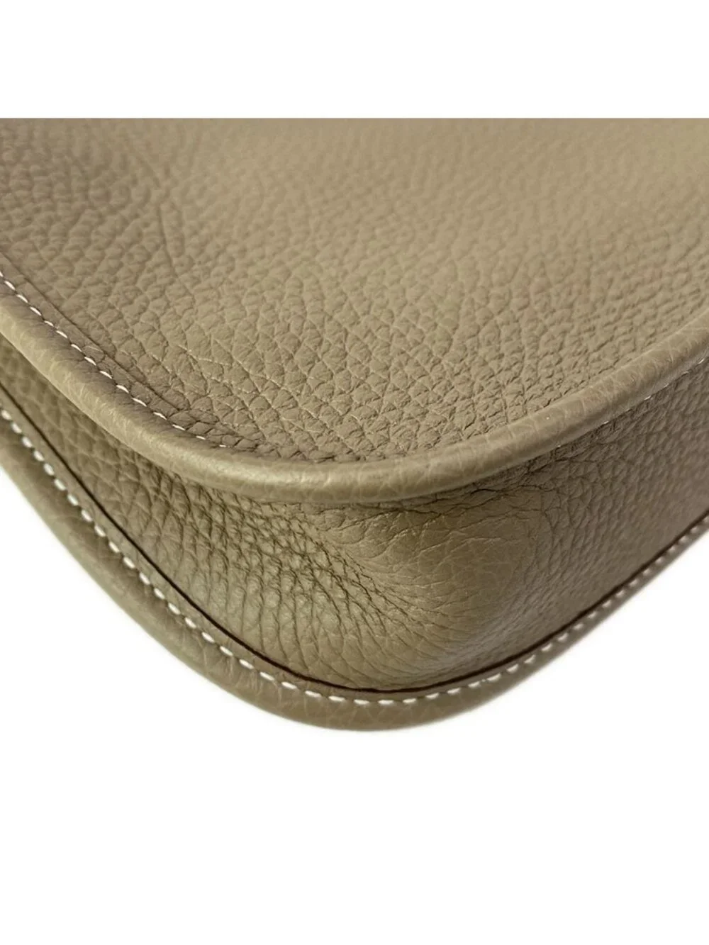 Hermes Shoulder Bag Evelyne TPM Amazon Maxi Quadrille Etoupe Silver